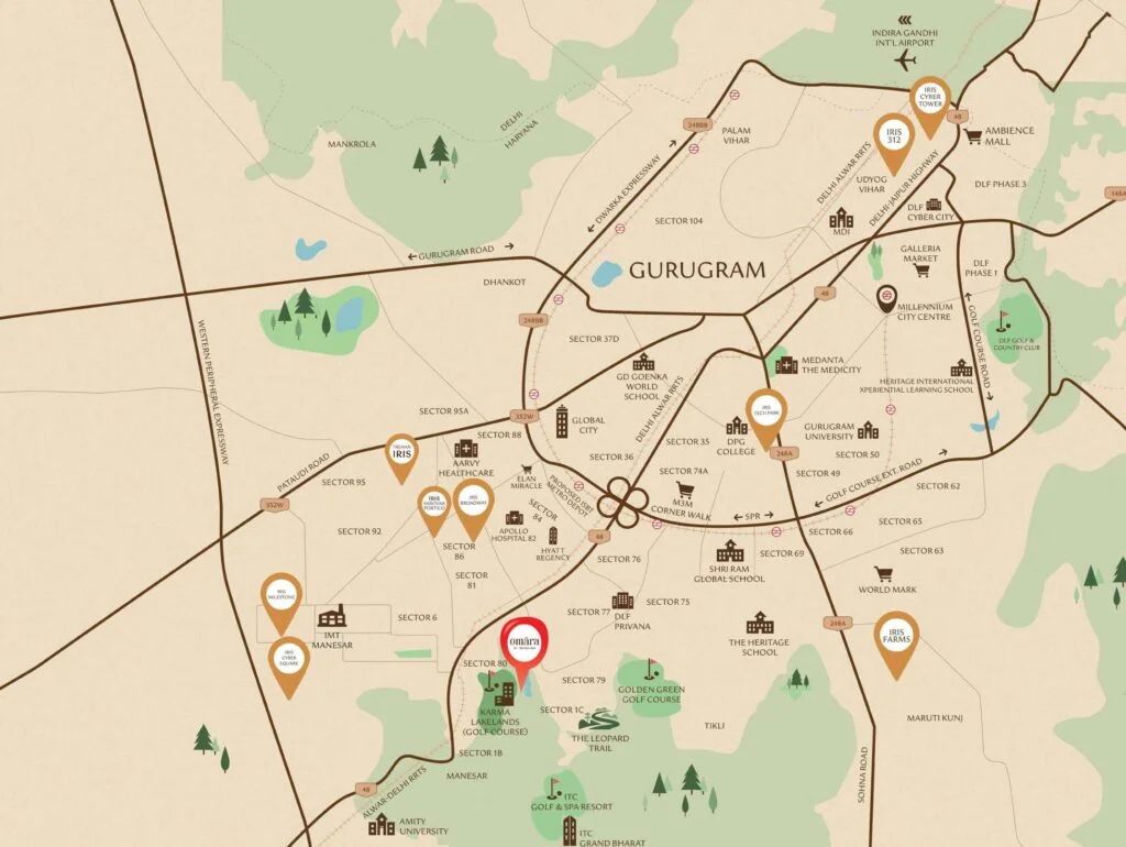 Omara Key Location Map Image